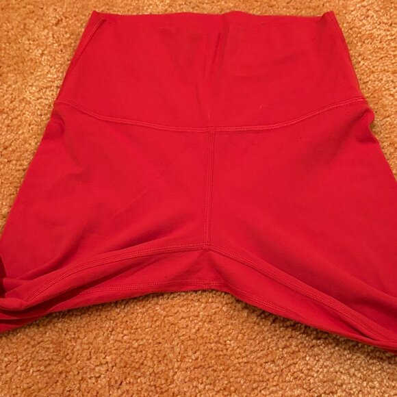 Like New Lululemon Align Crop 21" High-Rise Leggings Dark Red Nulu Yoga Pants 4 - Picture 4 of 8
